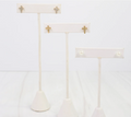 Cross and Pearl Earring Set