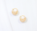 Roswell Pearl Cluster Hoops